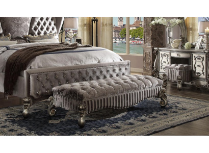 Ontwerper poef leer textiel luxe Chesterfield voetenbank Ottomaanse Chesterfield
