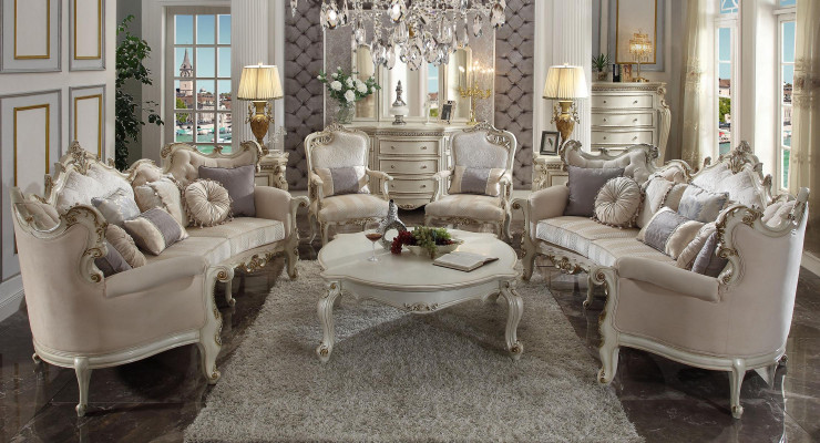 Sofa set bank kussen klassiek 4+4+1 zits set design banken kussen