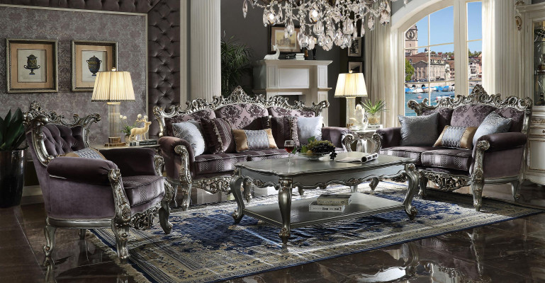 Luxe meubels Bank Bankstel Bank Bekleding 3+2+1 Zits met salontafel