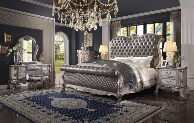 Slaapkamer 6-delige set design. Slaapkamer compleet set bed nachtkastje ladekast nieuw
