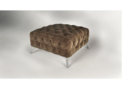 Voetenbank Ottomaanse poef Chesterfield kruk gevoerde Ottomaans ontwerp fluweel