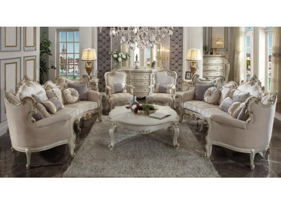 Luxe meubelbankstel bank sofa bekleding 4+4+1+1 zits met salontafel