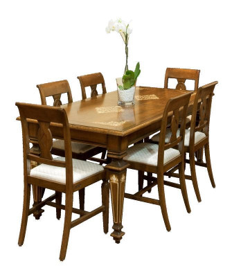 Ontwerper eettafel meubelen in eetkamer klassiek tafels design hout