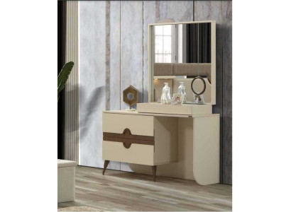 Beige make-up tafel met spiegel Slaapkamermeubilair ontwerp Konso lNeu