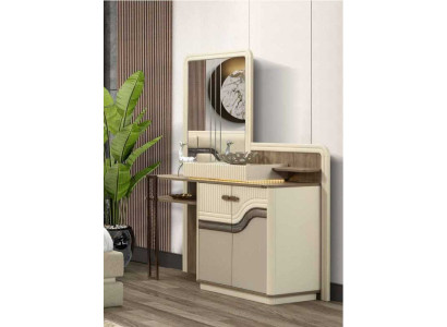 Ontwerper make-uptafel met spiegel in de slaapkamer Chic meubel commode
