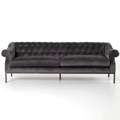 Chesterfield Bank Bank Bekleding Stof Decoratie Lederen Bankstellen Bekledingstof