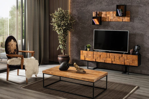 Woonkamer salontafel ontwerp meubel tafel 120x80 woonkamer houten salontafels