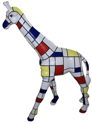 Ontwerperfiguren Moderne decoraties Tuin Giraffe Standbeeld Beeldhouwwerk Beeldhouwwerken