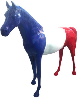 Paardenstandbeeld Frankrijk Decoratiestatuen Deco Sculpturen Abstracte Kunst xxl