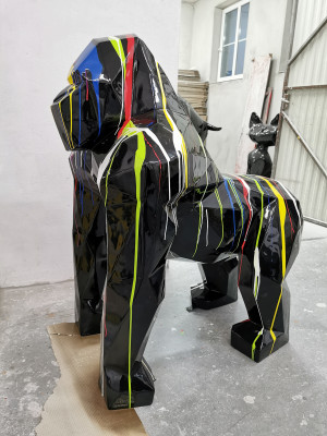 Beelden Standbeelden Decoratie Deco Gorilla Tuin Nieuw Ontworpen Figuur Moderne Standbeeld