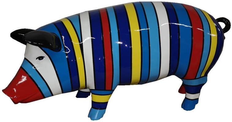 Woondecoratie sculpturen Abstract Varken Design Standbeelden Figuren Figuur Decoratie