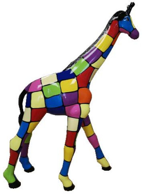 Ontwerper Figuren Moderne Decoraties Tuin Giraffe Standbeeld Beeldhouwwerk Beeldhouwwerken