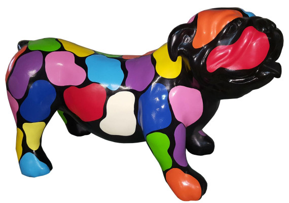 Moderne figuren decoratie hond tuin sculptuur beeldhouwkunst designer figuur standbeeld