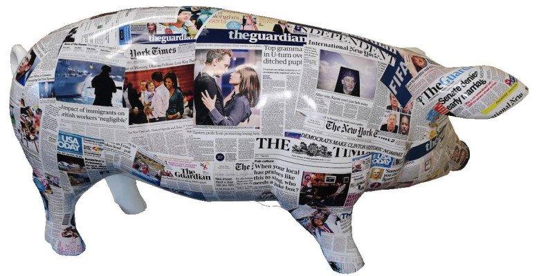 Beeldhouwkunstontwerp Woondecoratie Standbeelden Figuren Abstract Varkensbeeld Decoratie