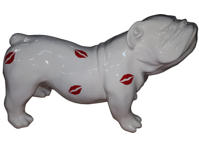 Kleurrijk abstract figuur figuren hond tuin sculptuur sculpturen standbeeld decoratie