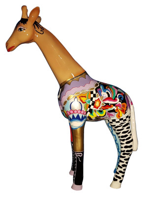 Beeldhouwwerk Design Woondecoratie Standbeelden Figuren Abstracte Giraffe Figuur Decoratie