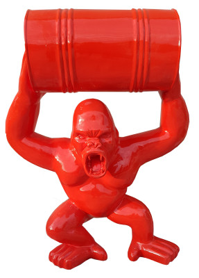 Beelden figuren standbeelden decoratie deco gorilla tuin ontwerp figuur standbeeld