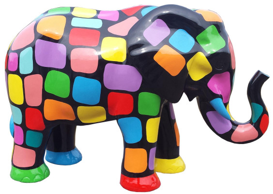 Designer figuur sculptuur moderne figuren decoratie olifant decor tuinbeelden.
