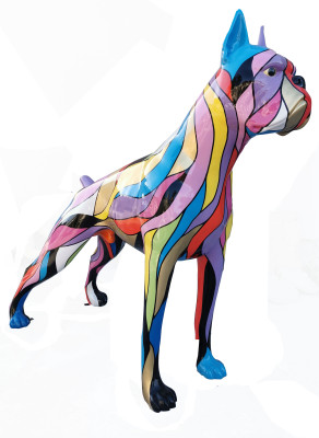 Designer Figuren Moderne Dekorationen Garten Figuren Hunde Skulptur Skulpturen Ontwerpf figuren Moderne decoraties Tuin figuren Honden sculptuur Sculpturen