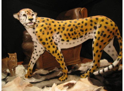 Woondecoratie sculpturen Abstract luipaardontwerp Standbeelden Figuren Decoratie