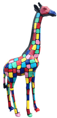 Abstracte dierenfiguur handgemaakt decoratie woondecoratie sculpturen standbeelden figuren