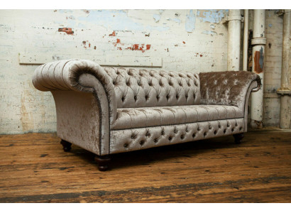 Ontwerp Driezitsbank Gestoffeerde Bank Moderne 3-zitsbank Woonkamermeubels Grijs