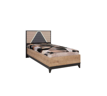 Bed 120 cm kinderbed bedframe kinderkamer bruin hout bedden nieuw