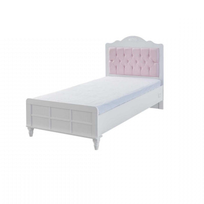 Chesterfield kinderbed bed kinderkamer kinderkamer meubels roze hout