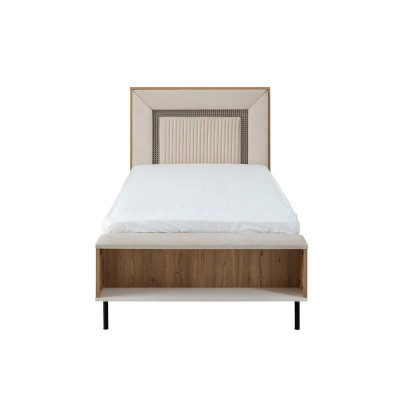 Bedframe kinderbed 120 cm bed kinderkamer bedframes bruin hout