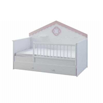 Kinderbox Bedje Kinderbedje Wieg Wit Hout Bed Modern
