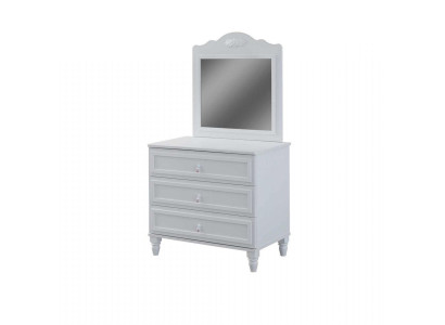 Garnituur dressoir met spiegel Hout Slaapkamer Wit Set wandtafel