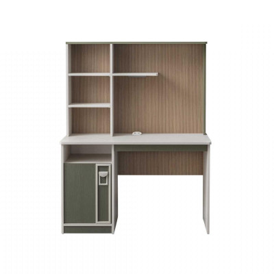 Schrijftafel Planken Computertafel Hout Grijs Kinderkamer Tafel Kinderen
