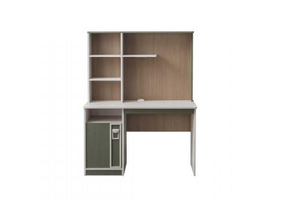 Schrijftafel Planken Computertafel Hout Grijs Kinderkamer Tafel Kinderen