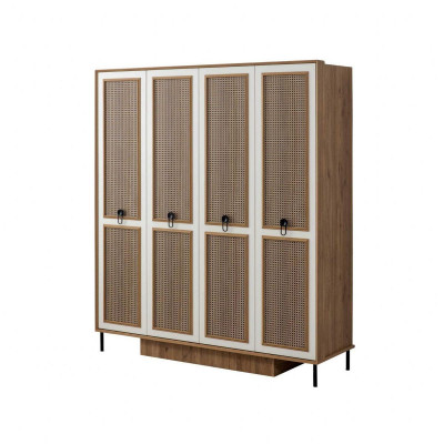 Set kinderkamer bed kinderbed kindermeubels bruin hout 5-delig