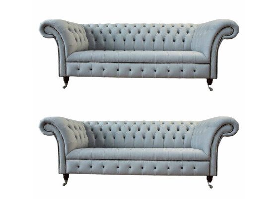 Designer Woonkamerset 2x 3-zitsbanken Luxe Woonkamerset Meubels