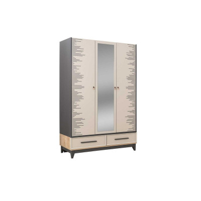 Compleet kindermeubilair tienerbed houten set 4-delig kinderkamer bruin