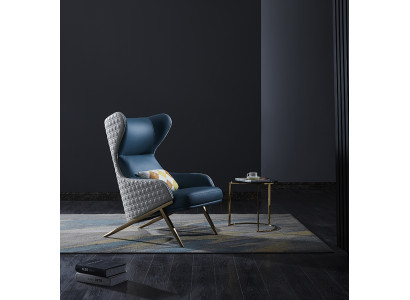 Fauteuil Ontwerp Bank Bank Bank Leer Lounge Club Bekleding Zetel Luxe Turkoois Nieuw