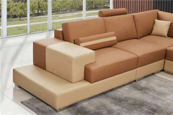 Leder Modern Bankstel Leren bankstel Bankstel Bank U-vorm