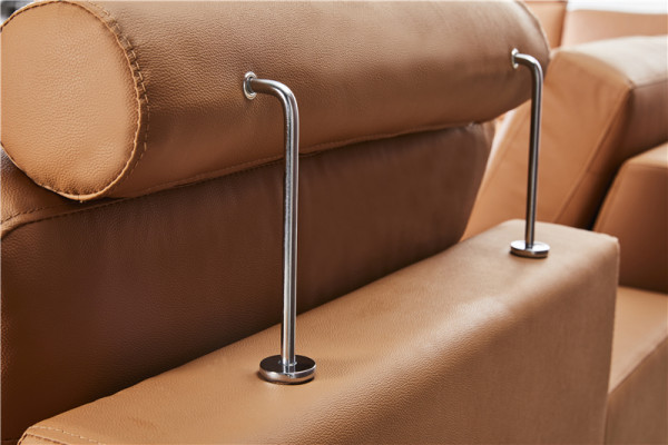 Bank hoekbank leder woonlandschap set design modern Sof L-vorm salontafel