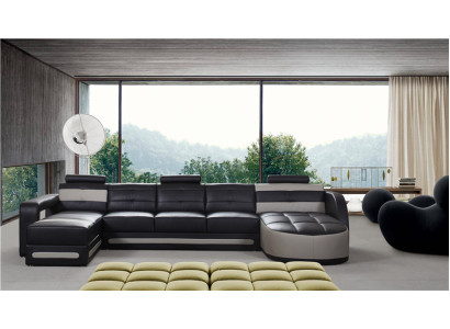 Bank Zithoek Set Bekleding Hoek Bank Ontwerp Bank Luxe Bankstellen Leer Nieuw