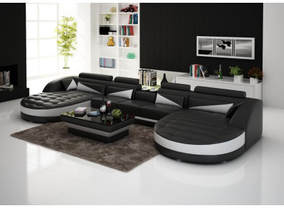 Leren hoekbank bank bank bank bankstel woonlandschap leren bankstel set U-vorm  leren hoekbankstel bankstel bankstel bankstel set U-vorm