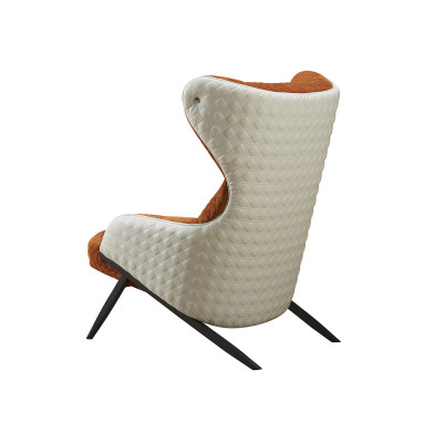 Fauteuil Design Bank Bank Zitter Luxe Beige Nieuw Relax Leder Lounge Club Bekleding