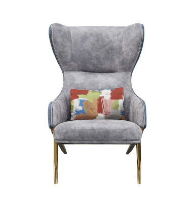 Fauteuil Relax Leder Lounge Club Bekleding Design Bank Bank Zitter Luxe Beige Nieuw