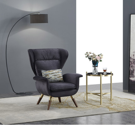 Fauteuil Desigbank Bank Bank Zitter Luxe Oren Zit Ontspan Leder Lounge Club Bekleding