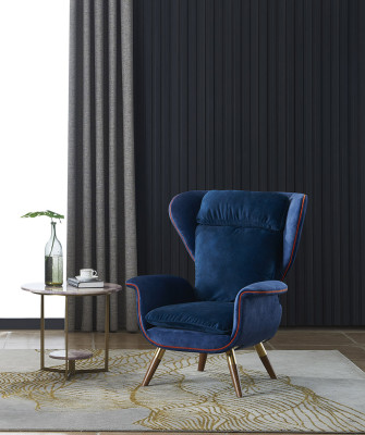 Fauteuil Desigbank Bank Bank Zitter Luxe Oren Zit Ontspan Leder Lounge Club Bekleding