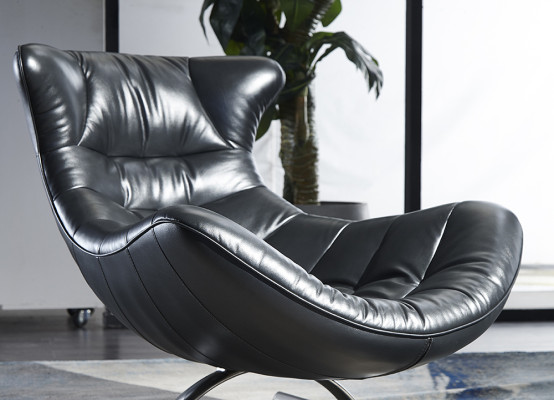 Fauteuil Ontwerp Bank Bank Zitsbank Leer Lounge Club Bekleding Luxe Oor Zit Ontspannen