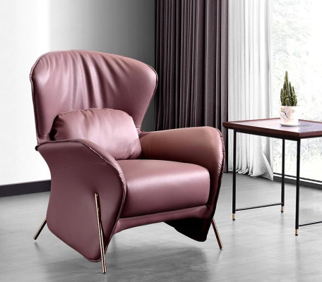 Fauteuil Design Bank Bank Sofa Ontspan Leder Lounge Club Gestoffeerde Zitplaats Luxe Leder S
