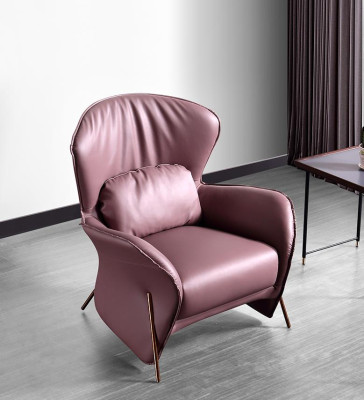 Fauteuil Design Bank Bank Sofa Ontspan Leder Lounge Club Gestoffeerde Zitplaats Luxe Leder S