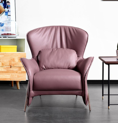 Fauteuil Design Bank Bank Sofa Ontspan Leder Lounge Club Gestoffeerde Zitplaats Luxe Leder S