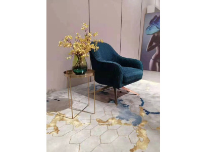 Fauteuil Club Lounge Designer Leunstoel Bekleed Bank 1-Zits TV-stof Nieuw